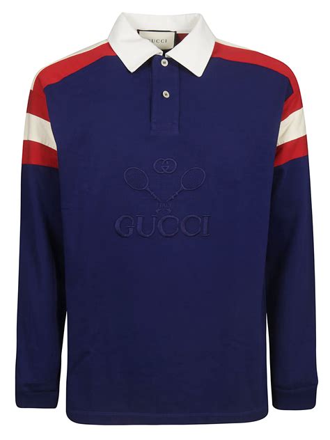 gucci web polo shirt|gucci long sleeve polo shirt.